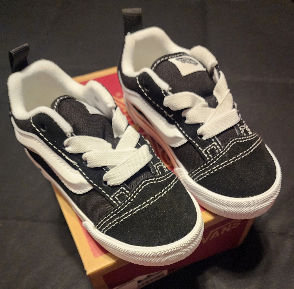 Vans Black and White Classic Skate Sneakers